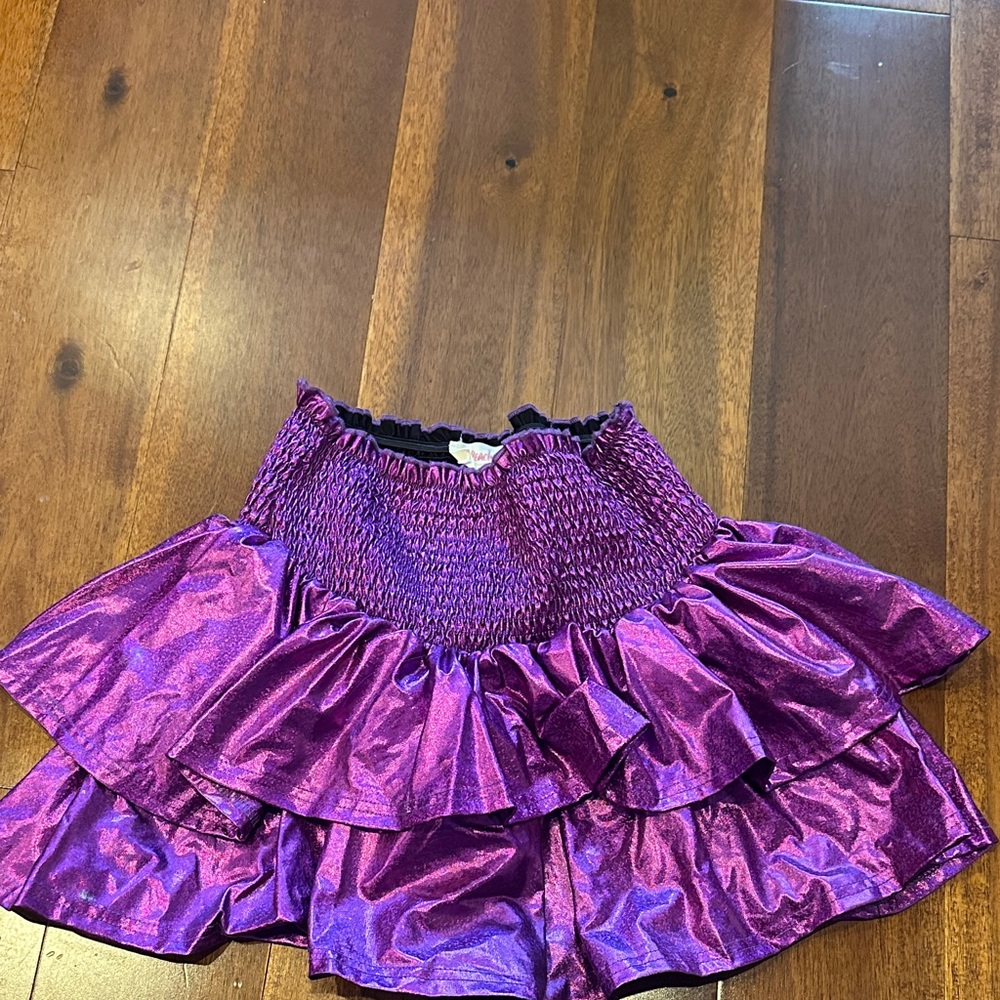 Peach Love California Black and Purple Skirt
